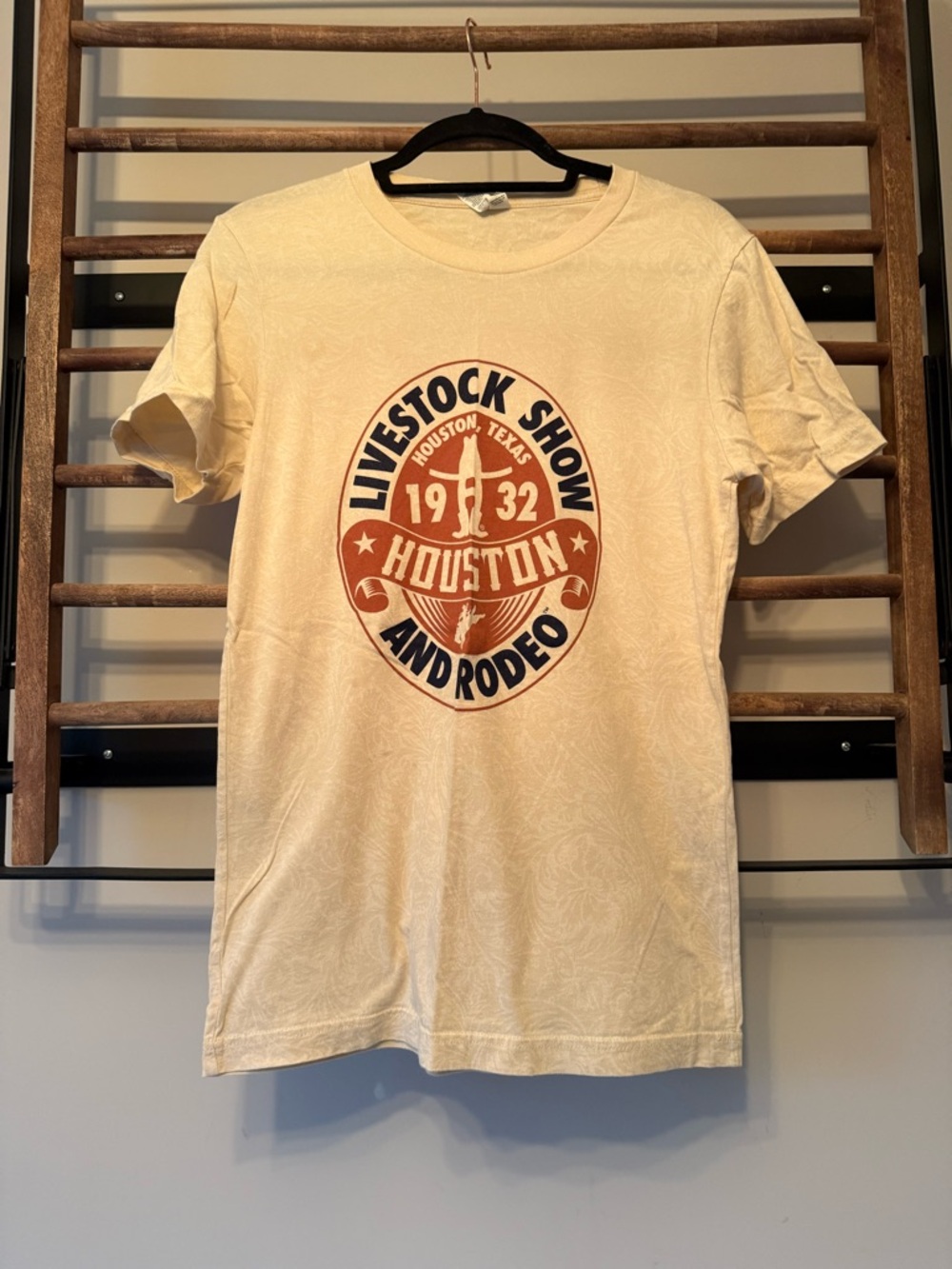 Houston Livestock Show and Rodeo Graphic Tee - Cream